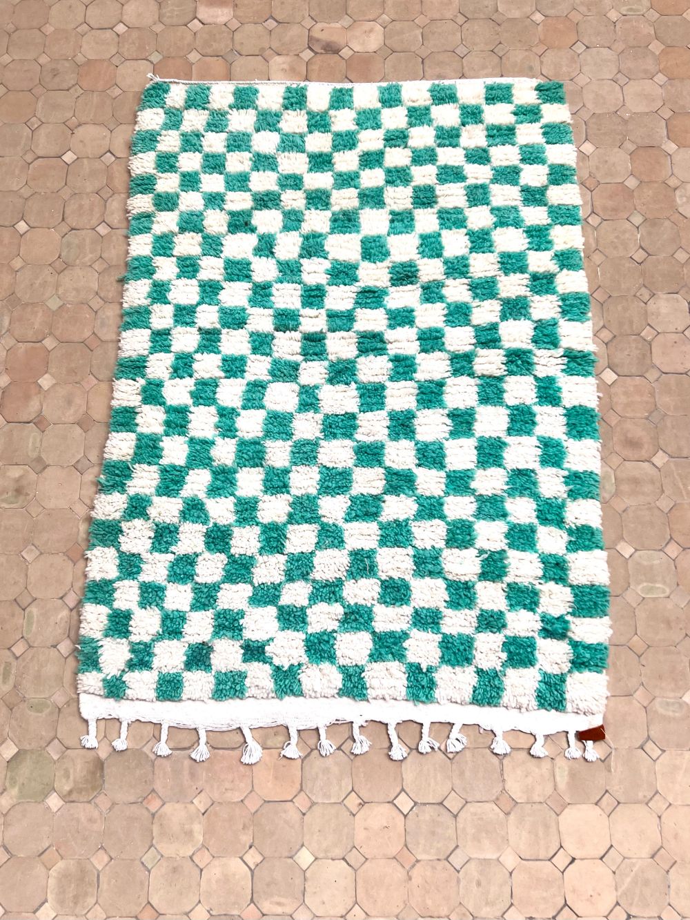 Marokkolainen ruudullinen matto 155x110cm