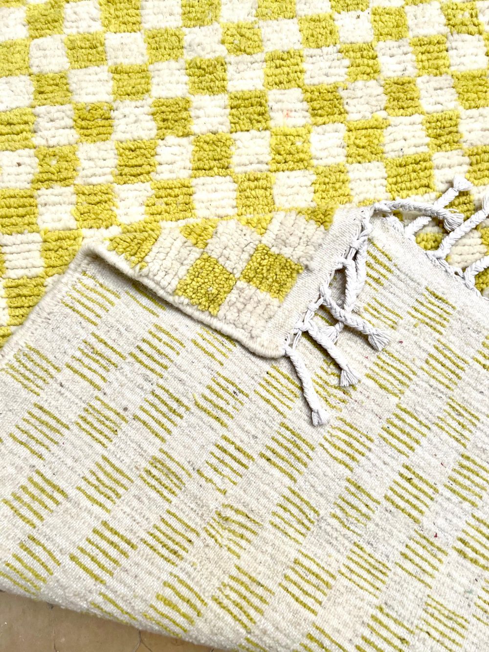Marokkolainen ruudullinen matto 150x100cm