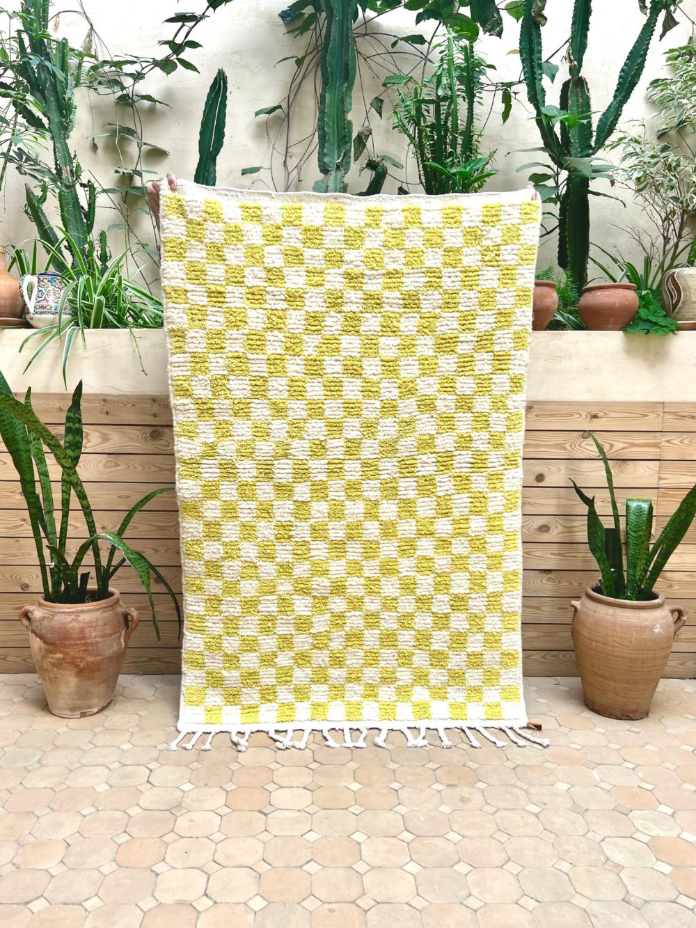Marokkolainen ruudullinen matto 150x100cm