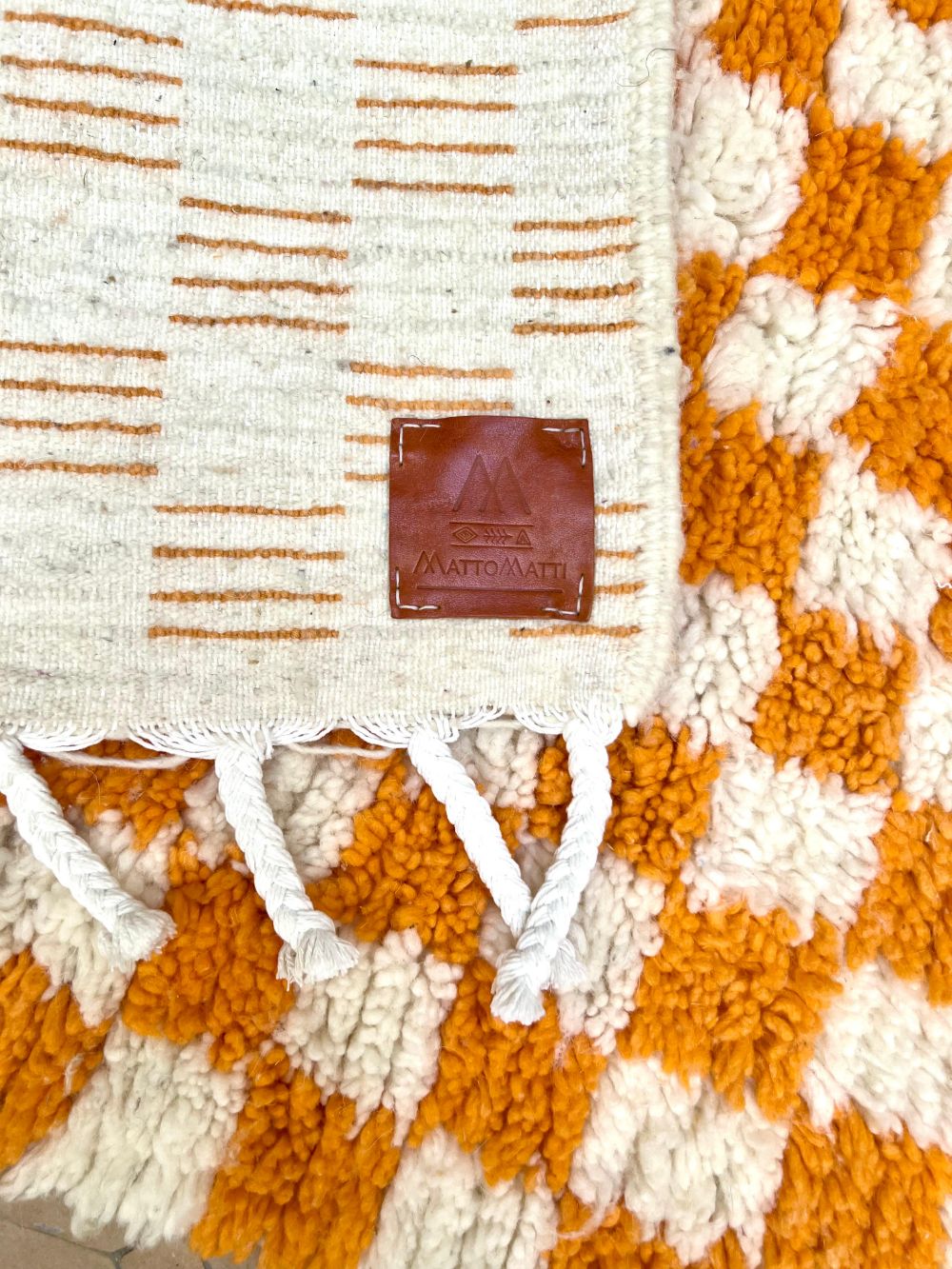 Marokkolainen ruudullinen matto 150x105cm
