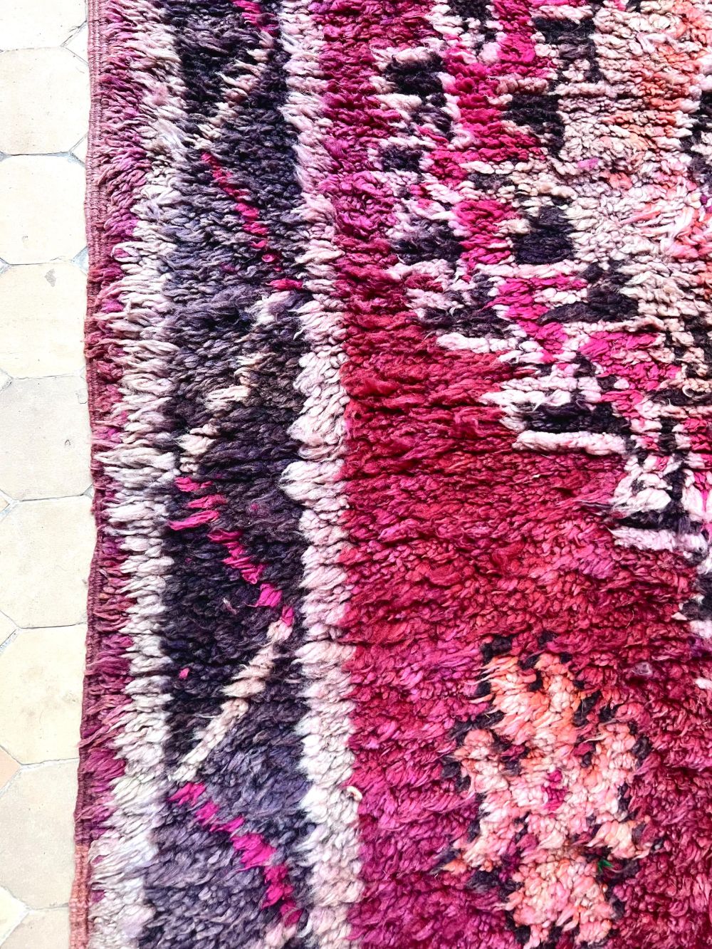 Moroccan Vintage Boujaad Rug 335x175cm