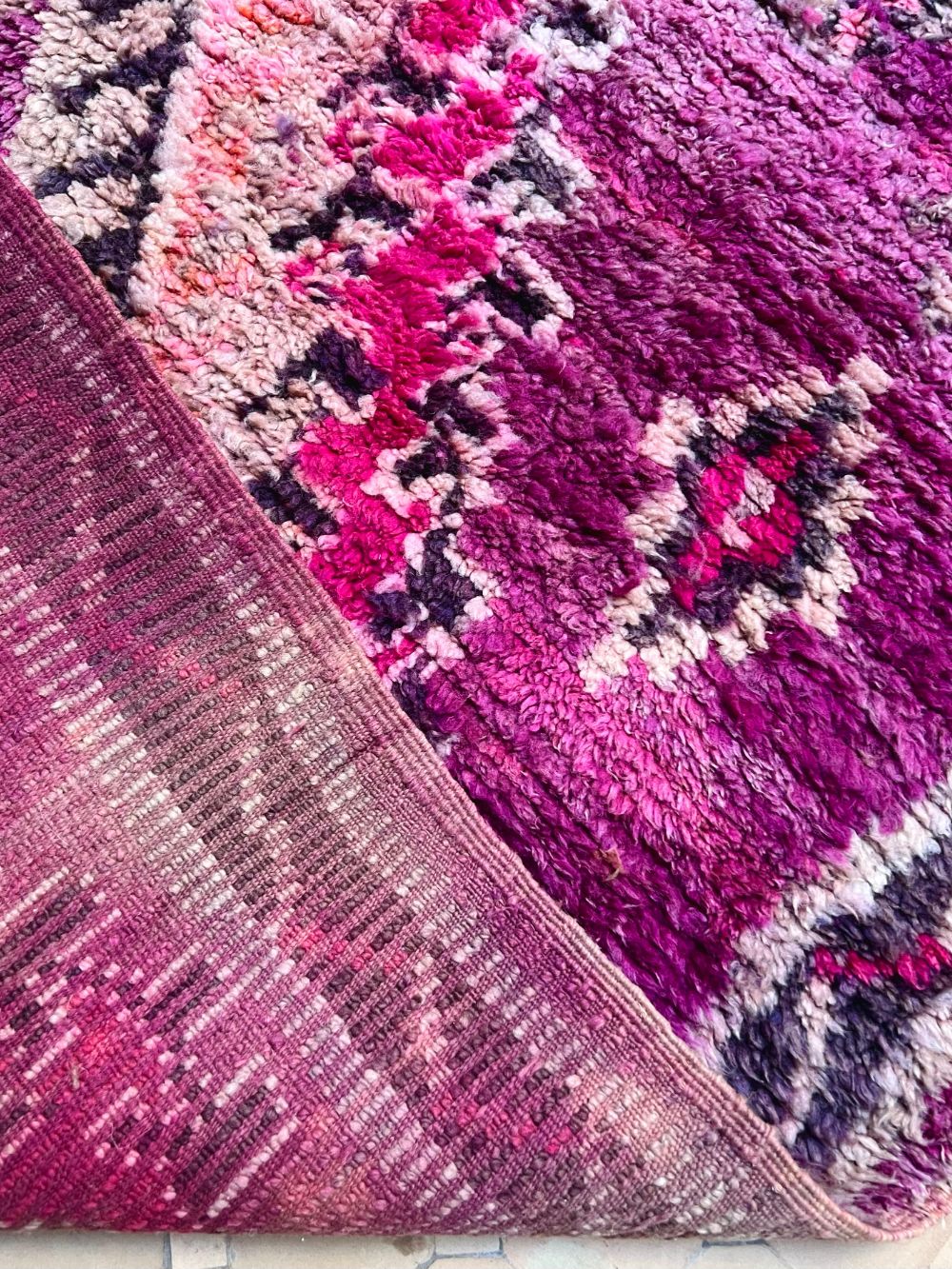 Moroccan Vintage Boujaad Rug 335x175cm