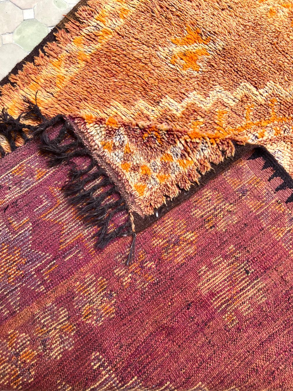 Marokkolainen vintage Boujaad matto 220x145cm