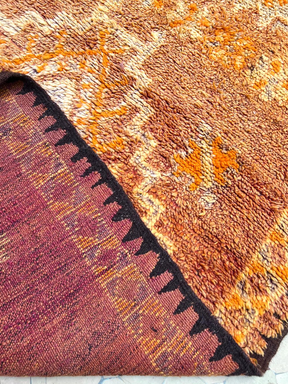 Marokkolainen vintage Boujaad matto 220x145cm