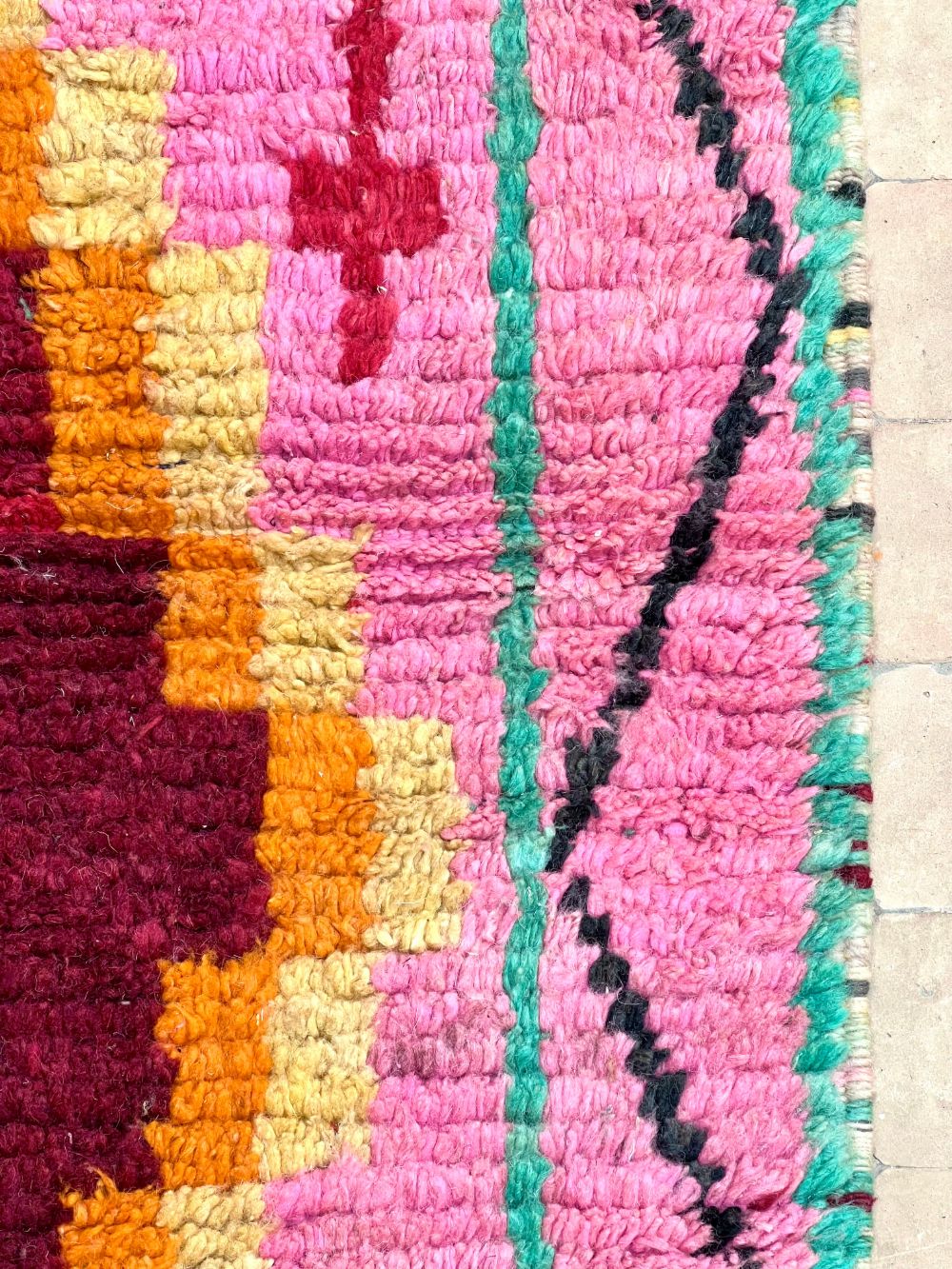 Moroccan Boujaad Runner 410x70cm