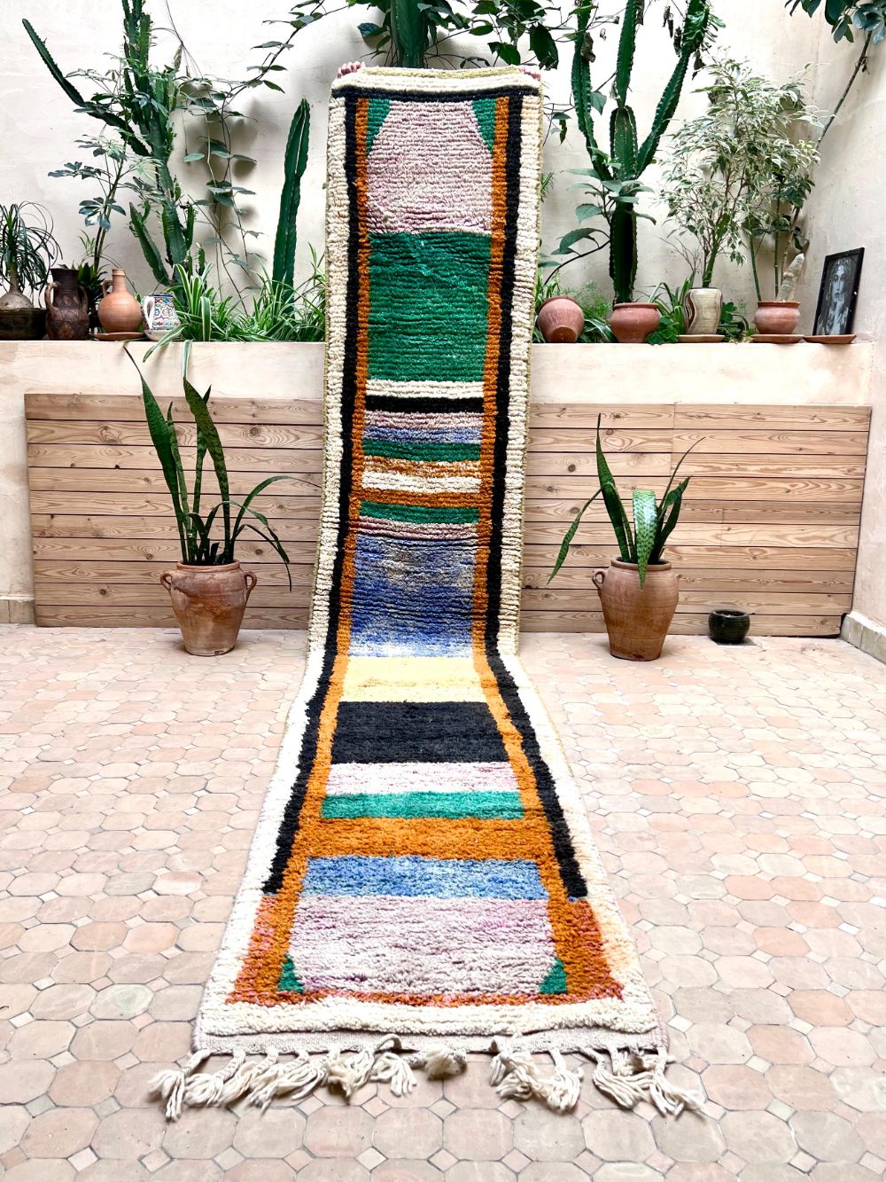 Marokkolainen käytävämatto Boujaad 415x75cm