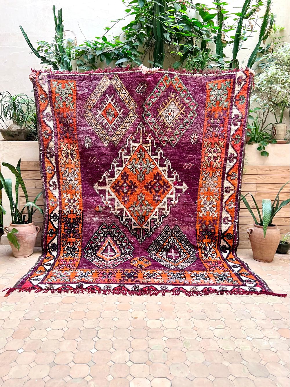 Moroccan Vintage Boujaad Rug 250x195cm