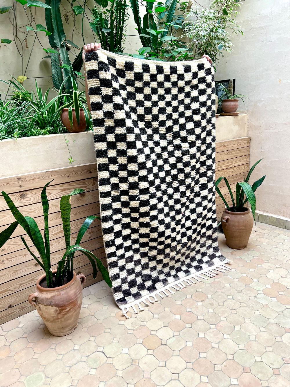 Moroccan Checkered Rug 160x105cm