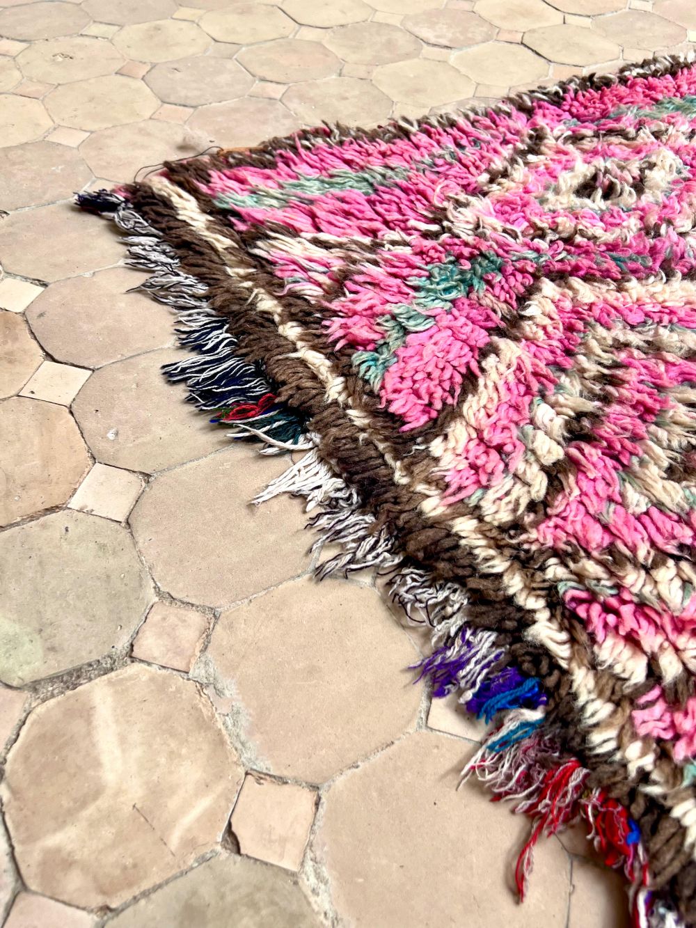 Moroccan Vintage Boujaad runner Rug 265x80cm