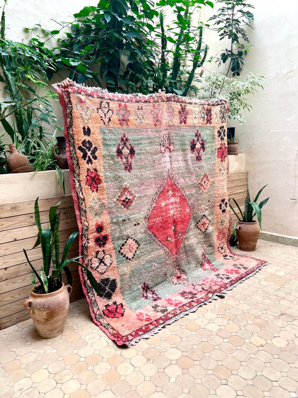 Moroccan Vintage Boujaad Rug 210x190cm