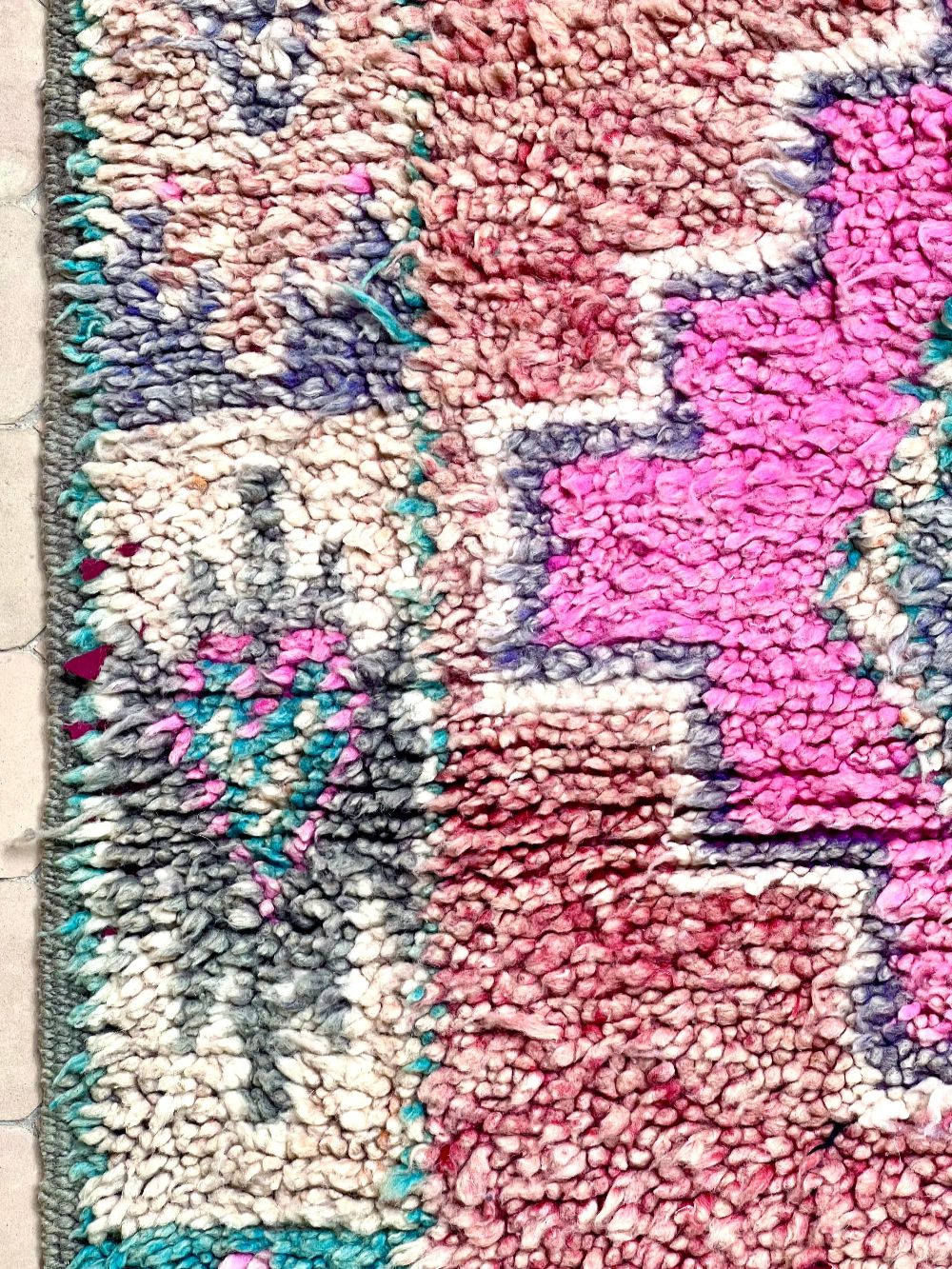 Jutta: Moroccan Vintage Boujaad runner Rug 355x125cm