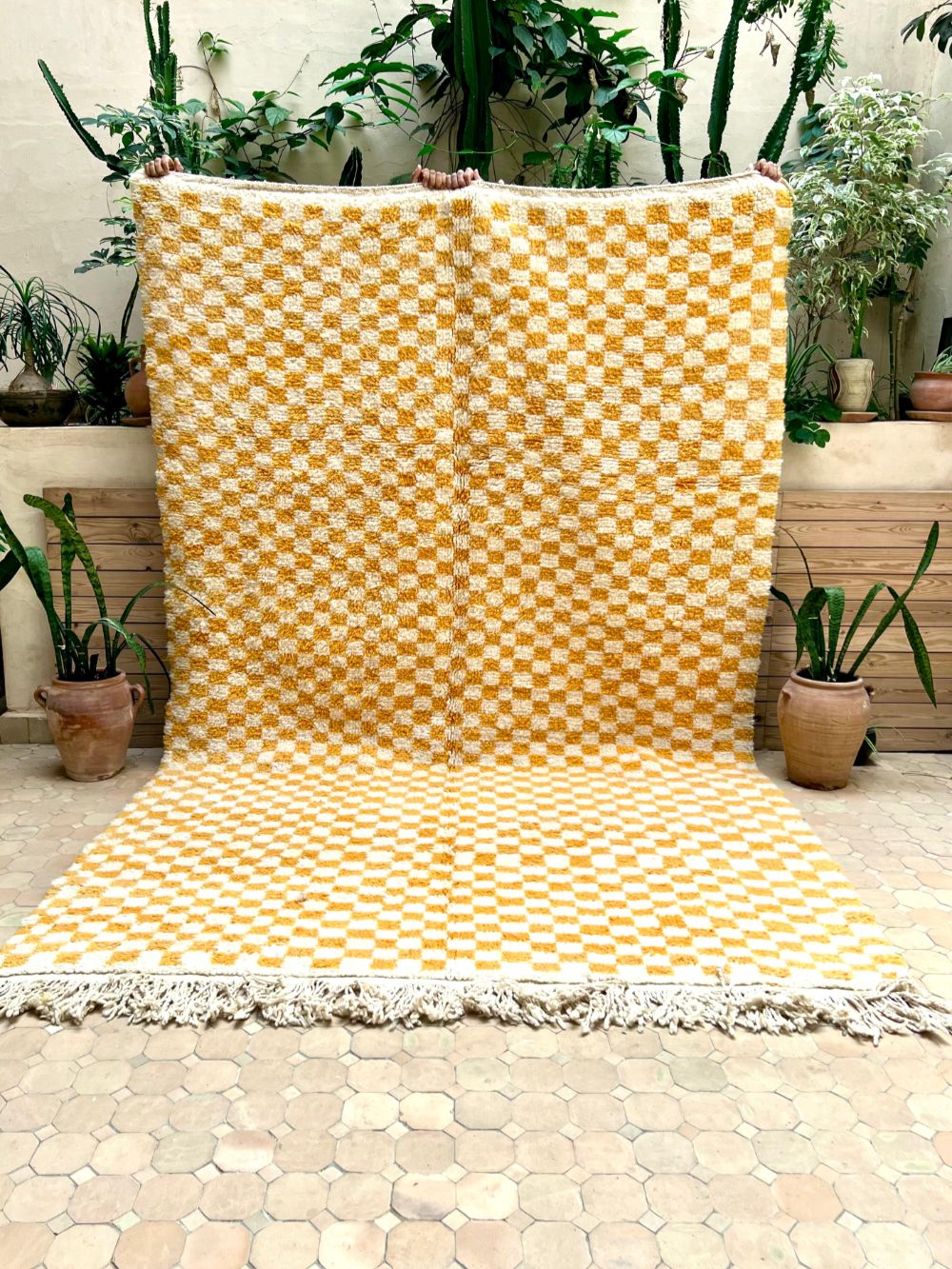 Moroccan Checkered Rug 305x195cm