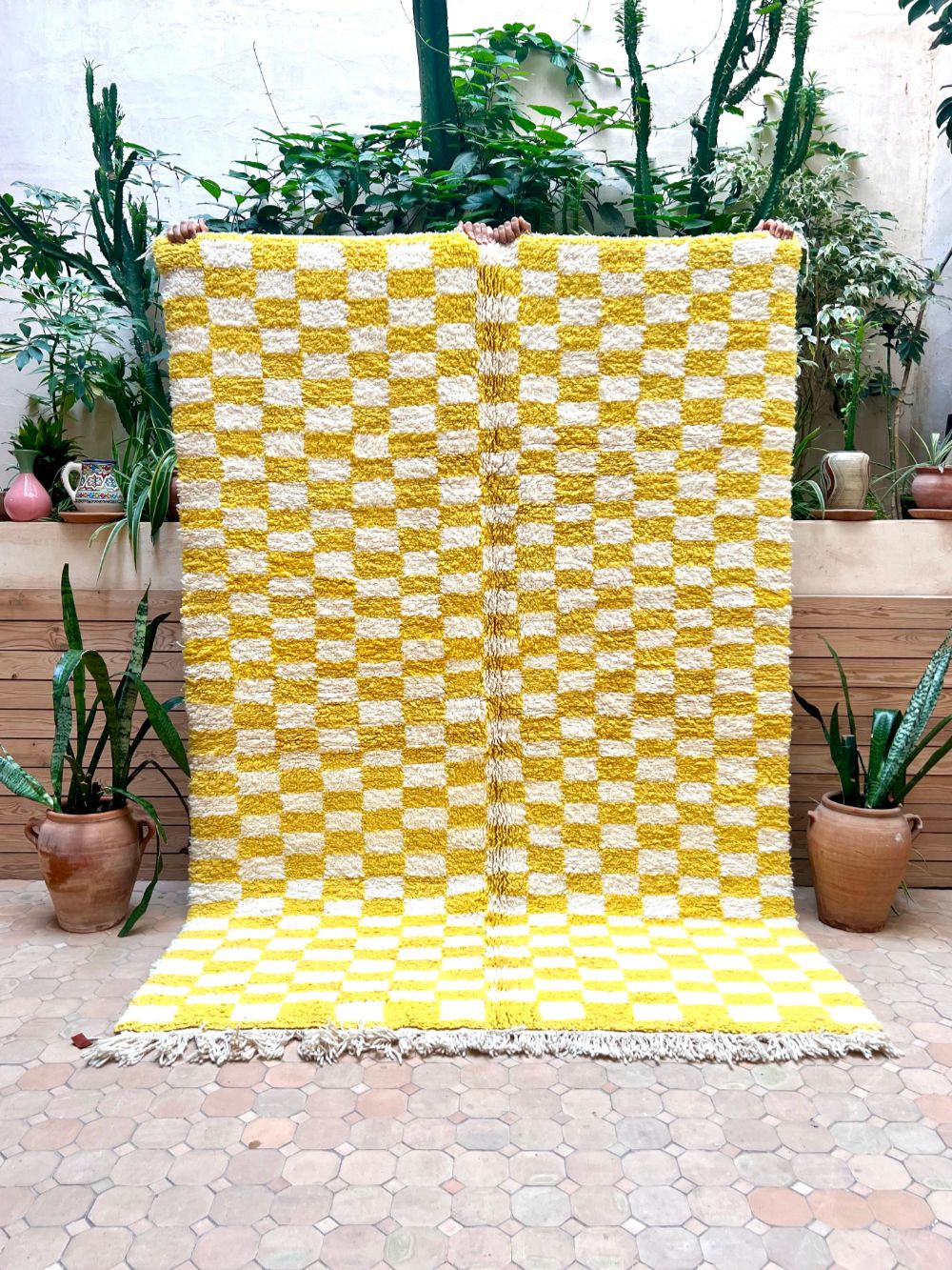 Moroccan Checkered Rug 245x165cm