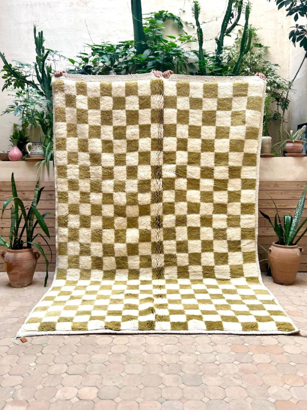 Moroccan Checkered Rug 280x185cm