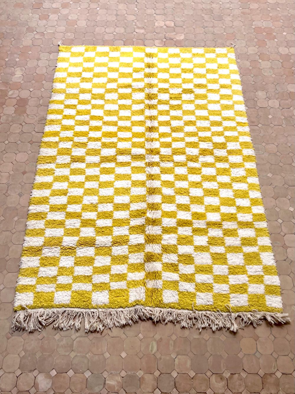 Moroccan Checkered Rug 245x165cm