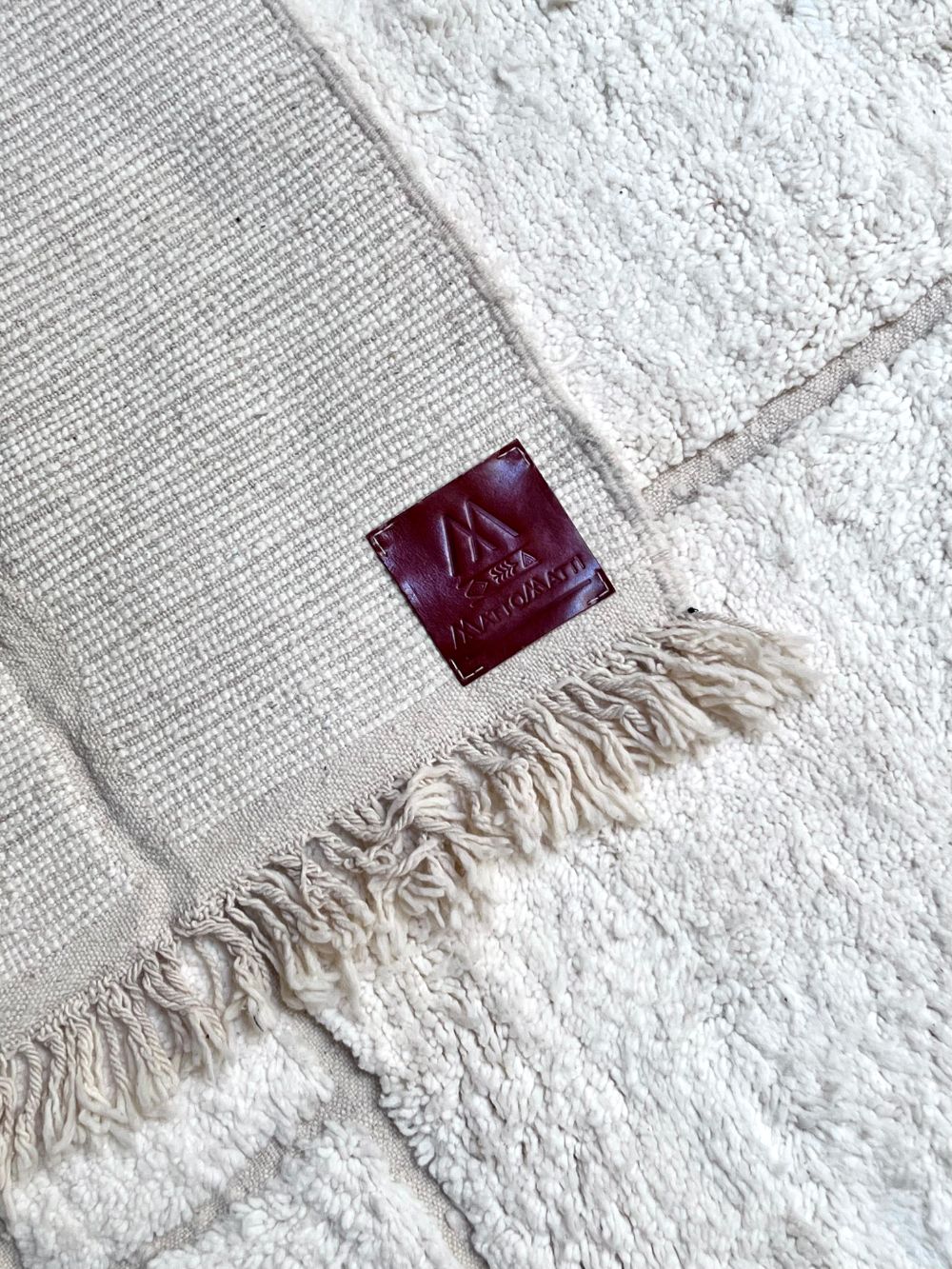 Moroccan All White Rug 300x195cm