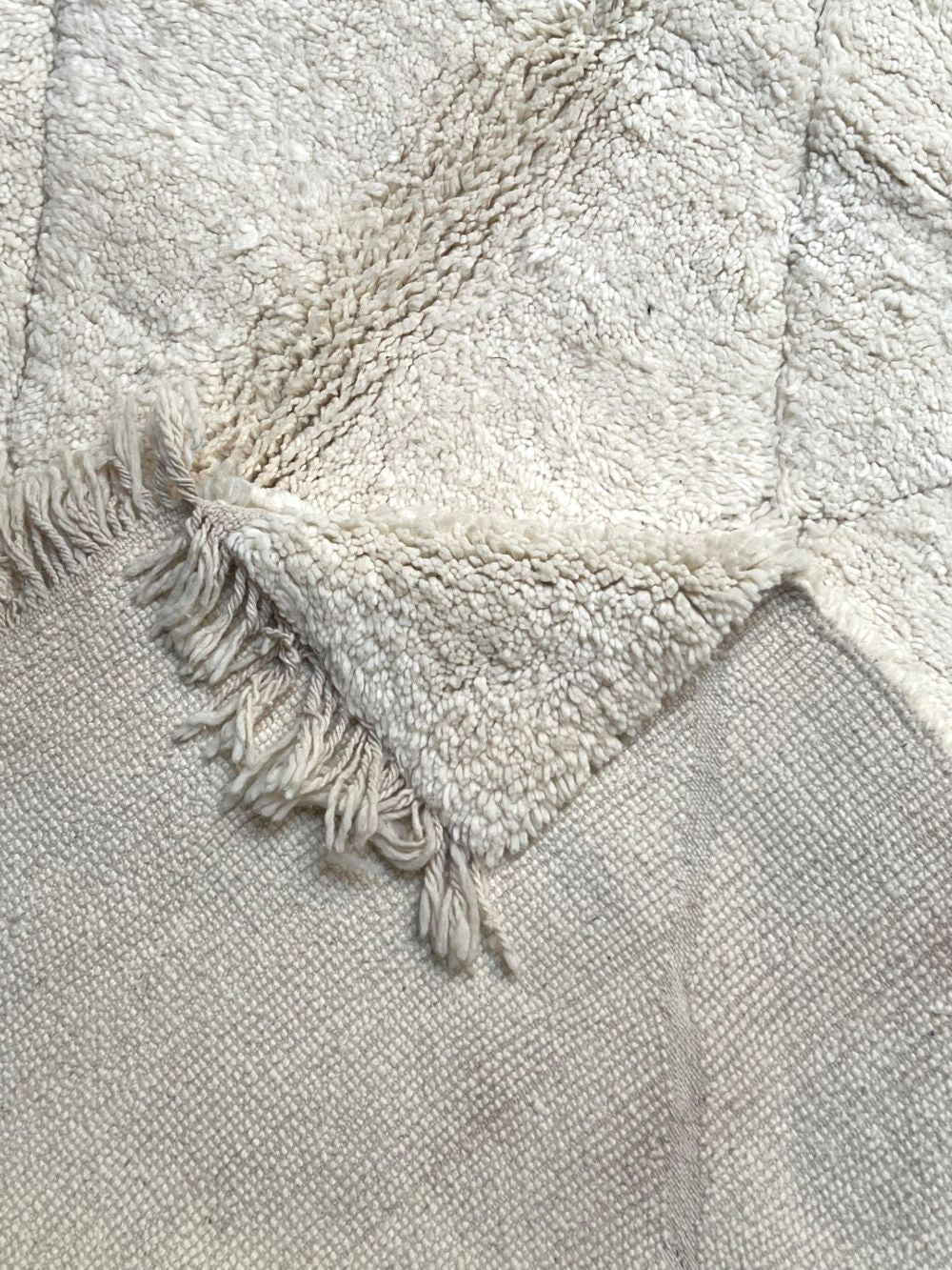 Moroccan All White Rug 300x210cm