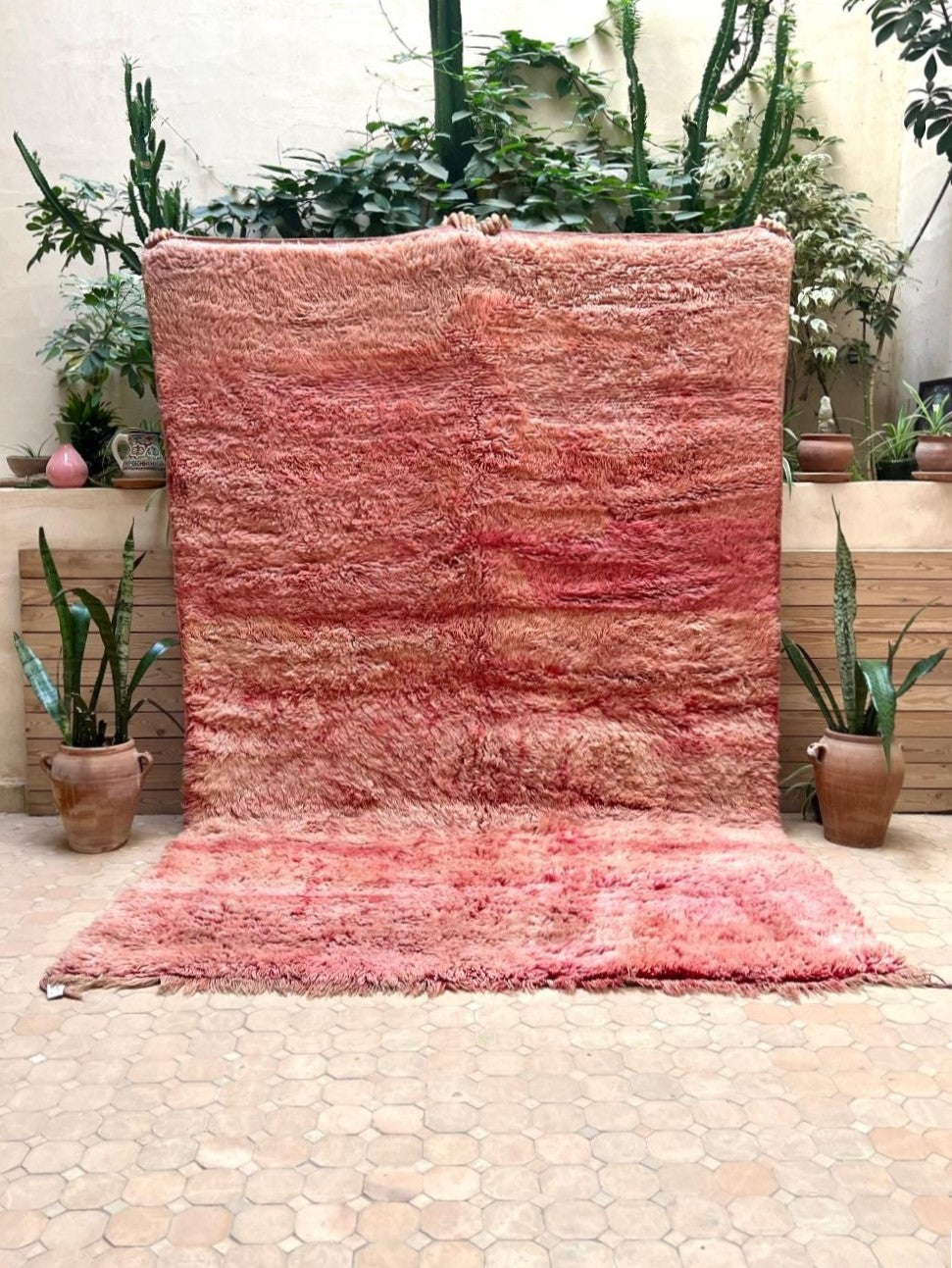 Moroccan Vintage Monochrome Rug 290x195cm