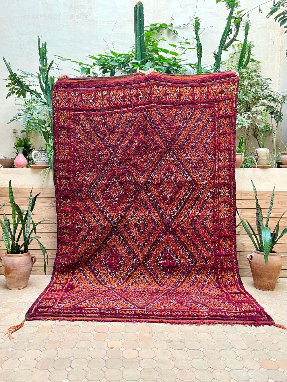 Moroccan Vintage Zayane Rug 275x180cm