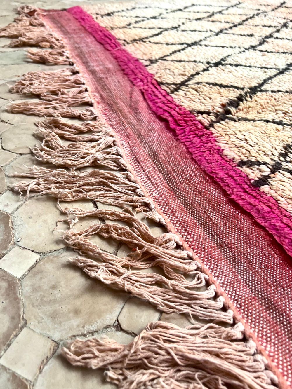 Moroccan Vintage Boujaad Rug 415x190cm