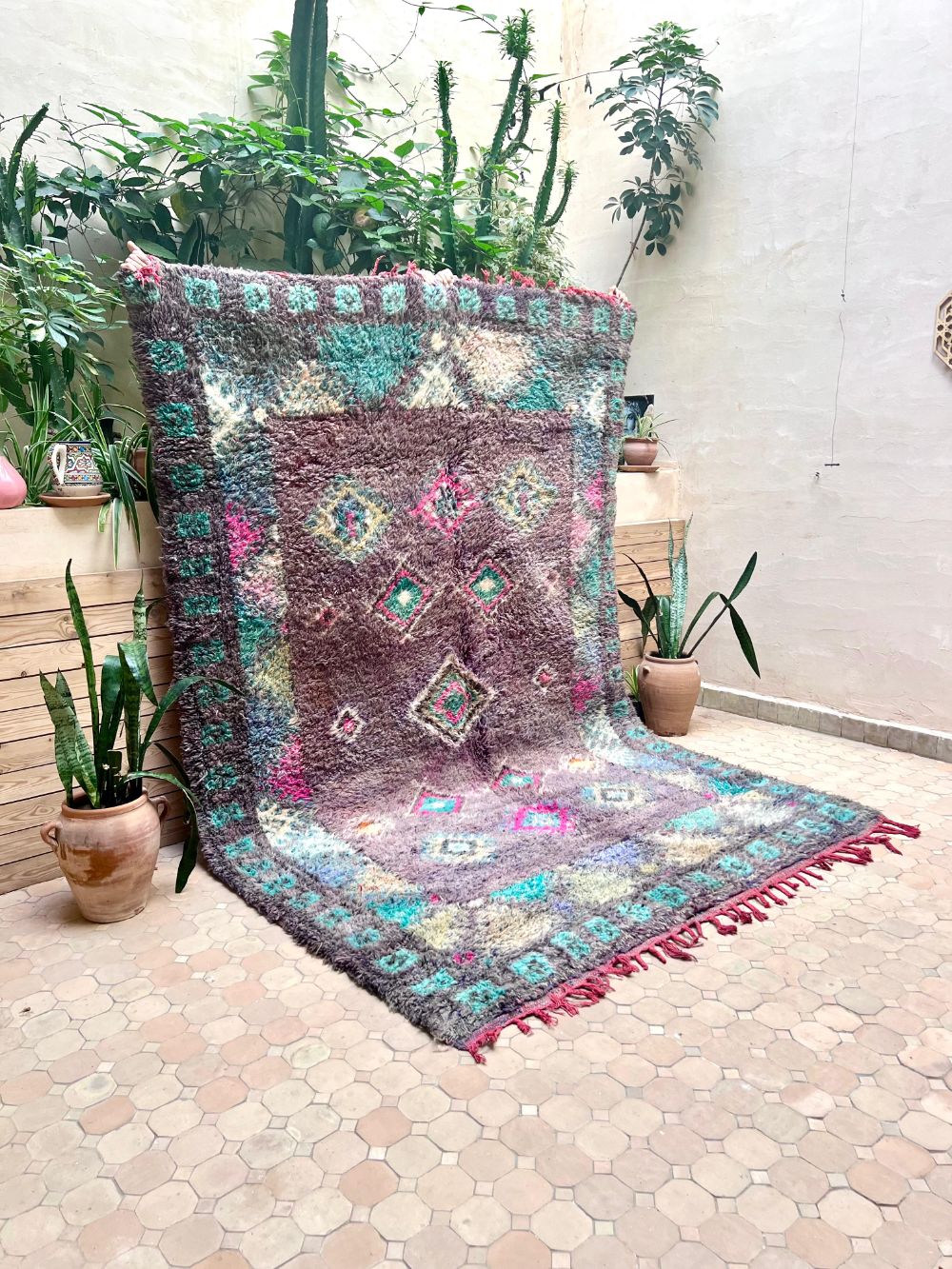 Moroccan Vintage Boujaad Rug 295x195cm