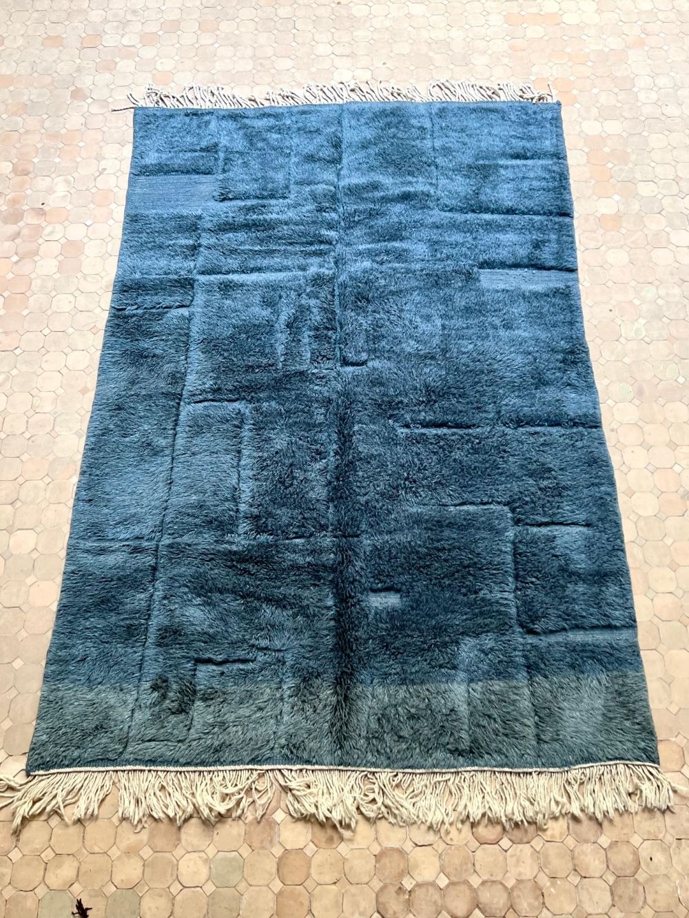 Moroccan Mrirt Rug Navy 305x195cm