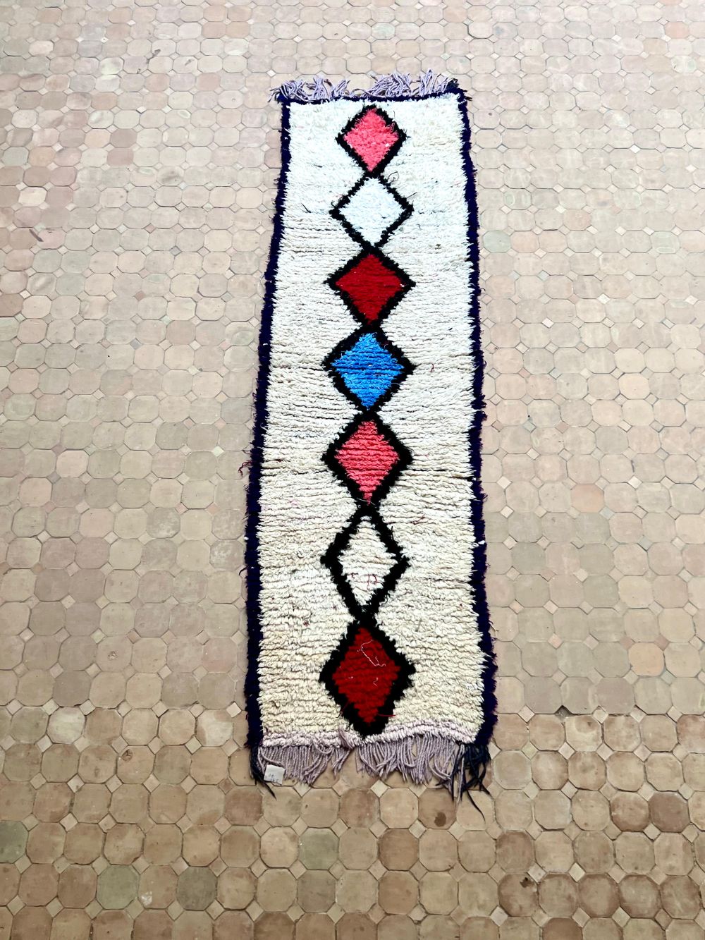 Moroccan Vintage Azilal runner Rug 240x70cm