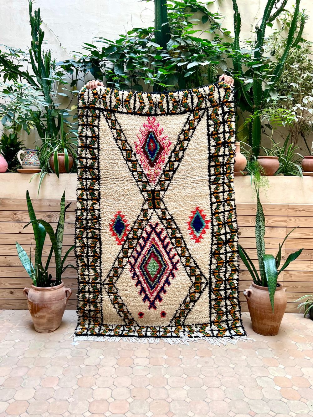 Marokkolainen vintage Azilal-matto 175x110cm