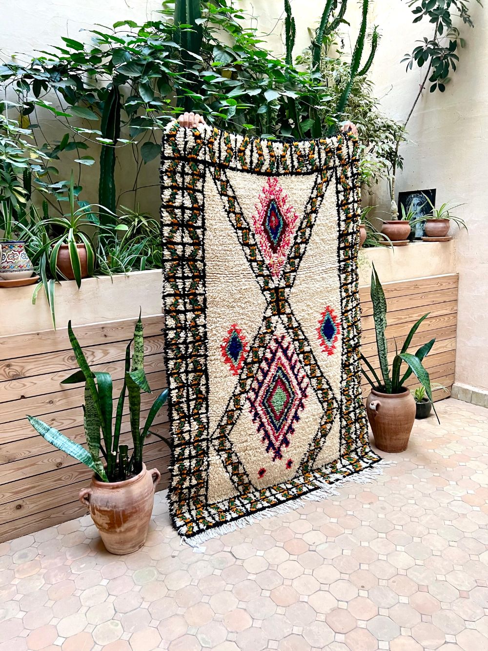 Marokkolainen vintage Azilal-matto 175x110cm