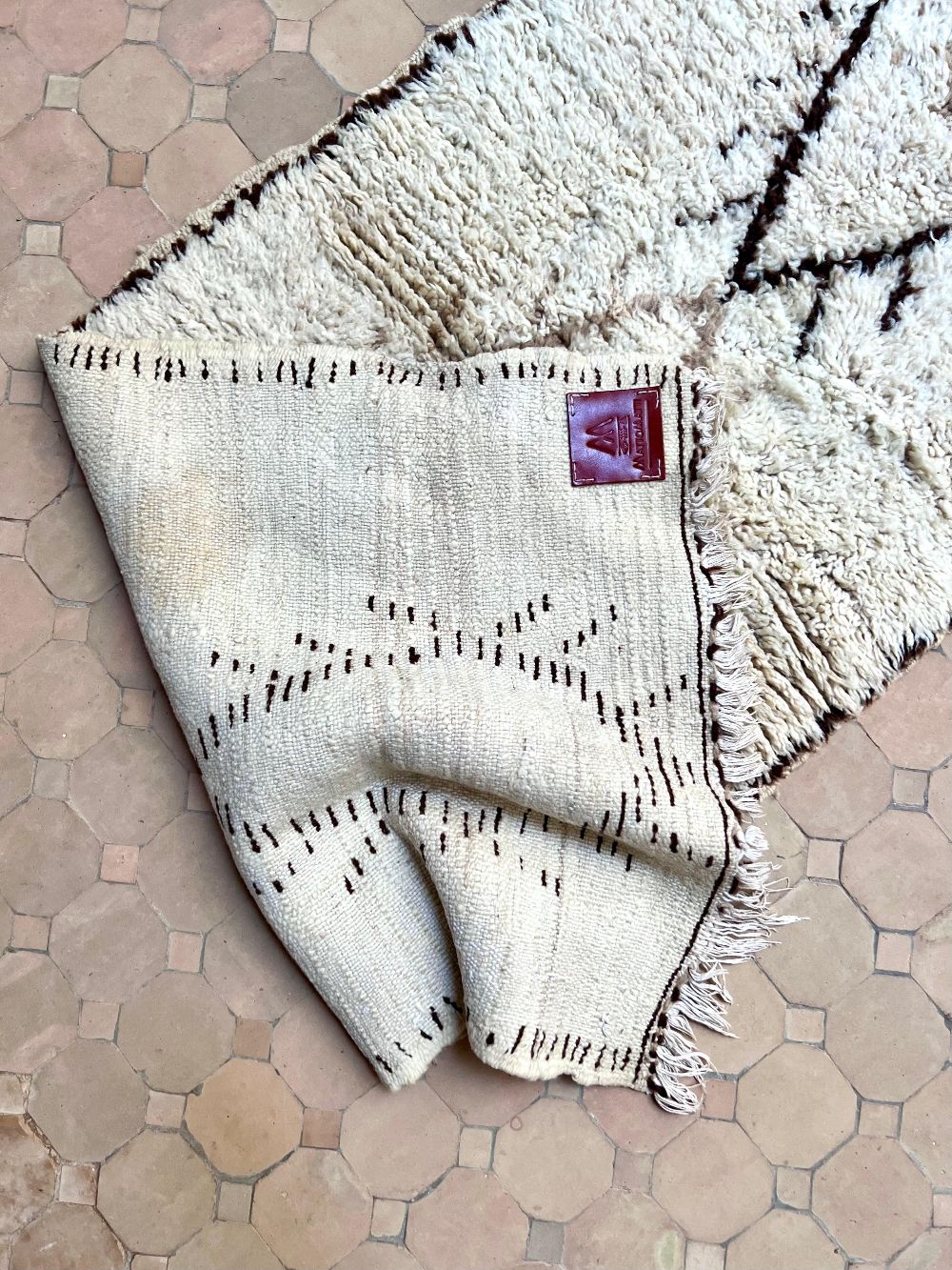 Marokkolainen vintage Azilal-matto 185x70cm