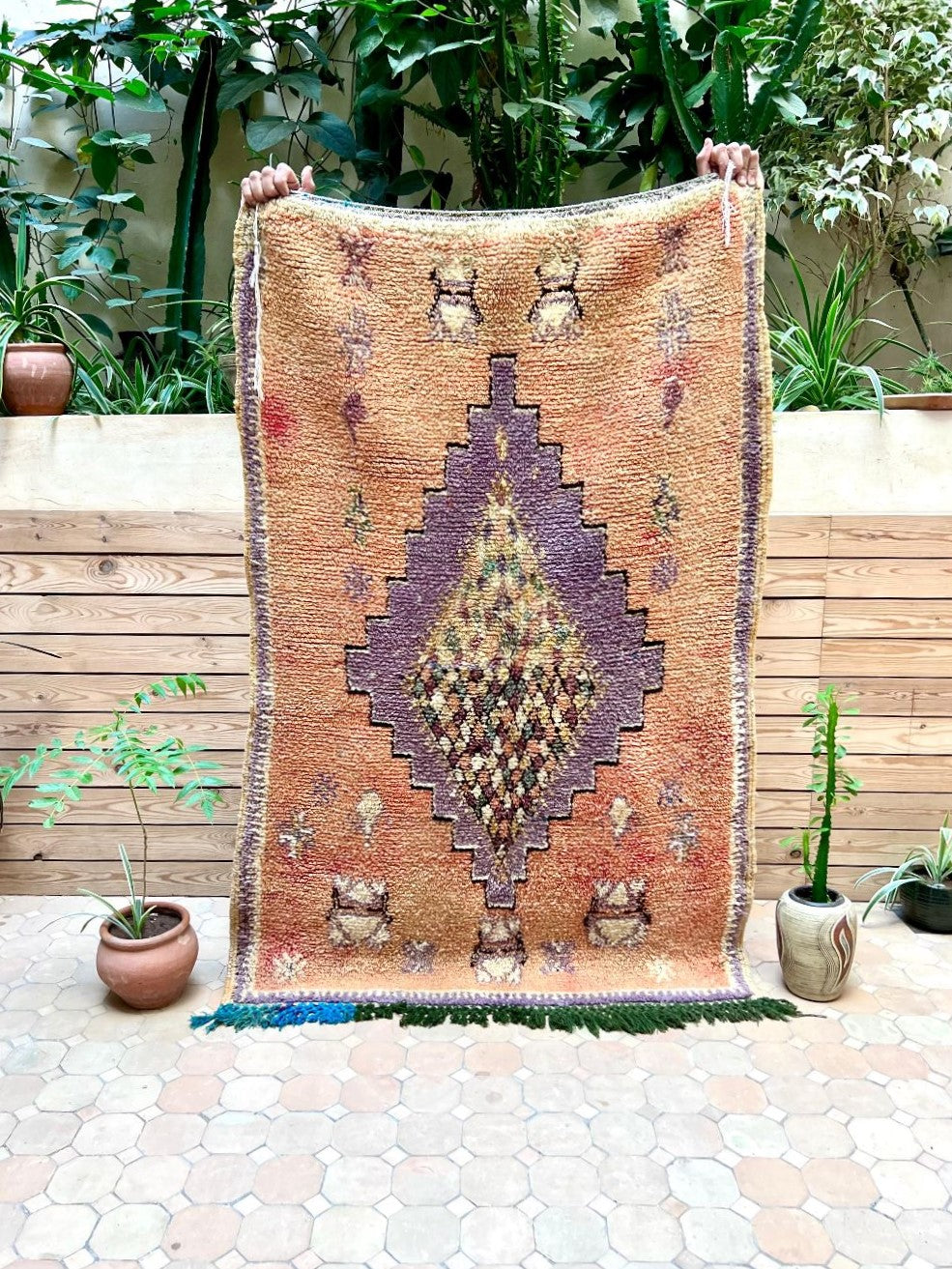 Marokkolainen vintage Boujaad matto 145x95cm