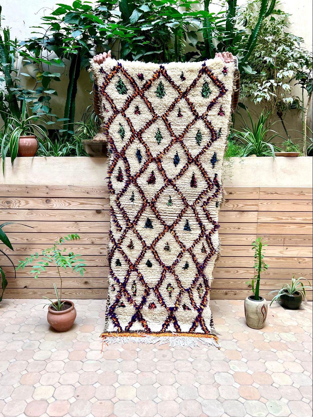 Marokkolainen vintage Azilal-matto 170x75cm