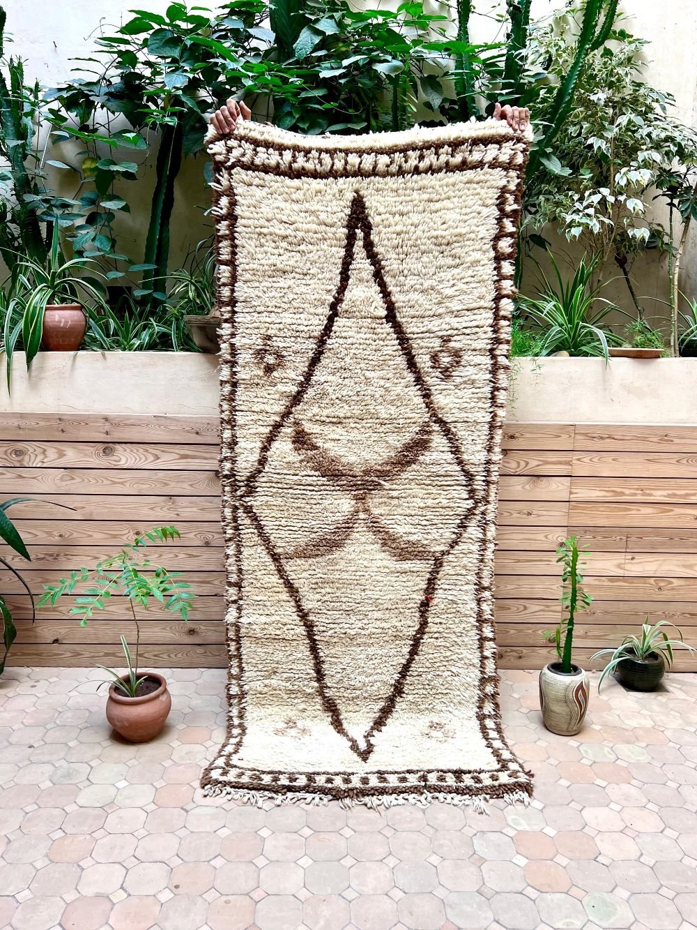 Moroccan Vintage Azilal Rug 205x85cm