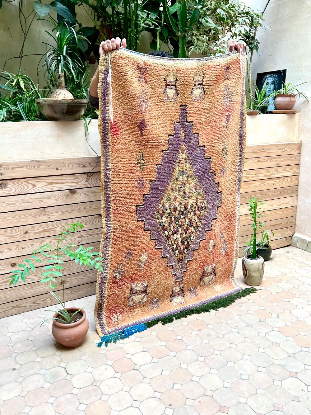 Marokkolainen vintage Boujaad matto 145x95cm