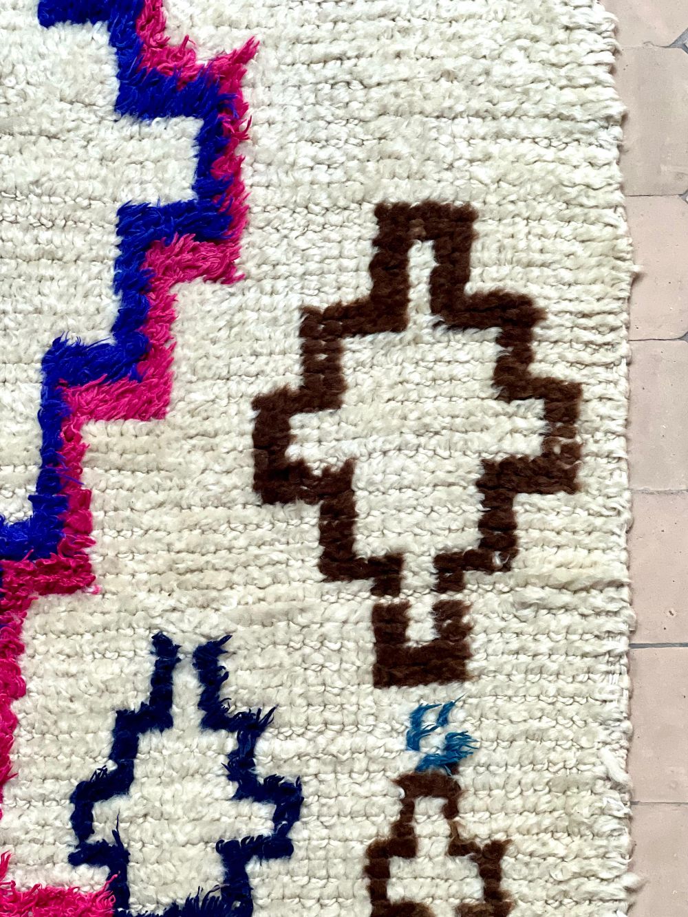 Marokkolainen vintage Azilal-matto 195x100cm