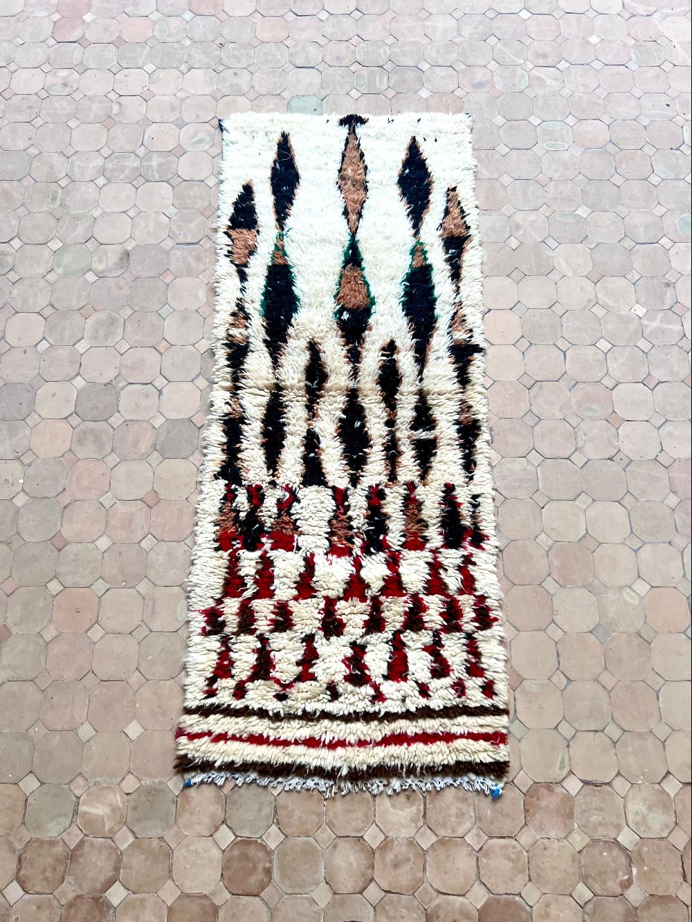 Marokkolainen vintage Azilal-matto 165x65cm