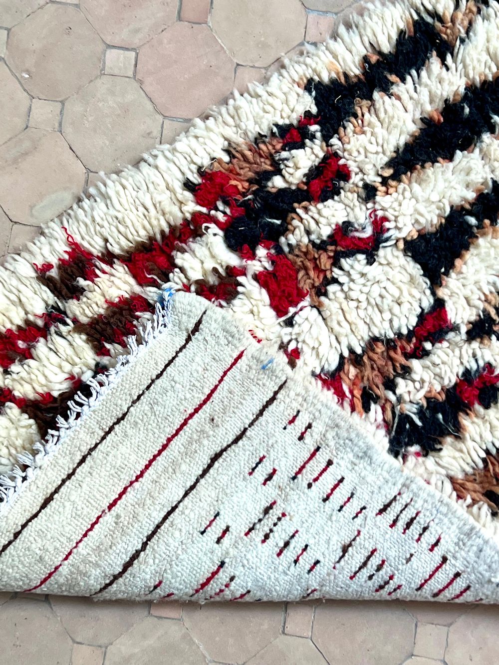 Marokkolainen vintage Azilal-matto 165x65cm