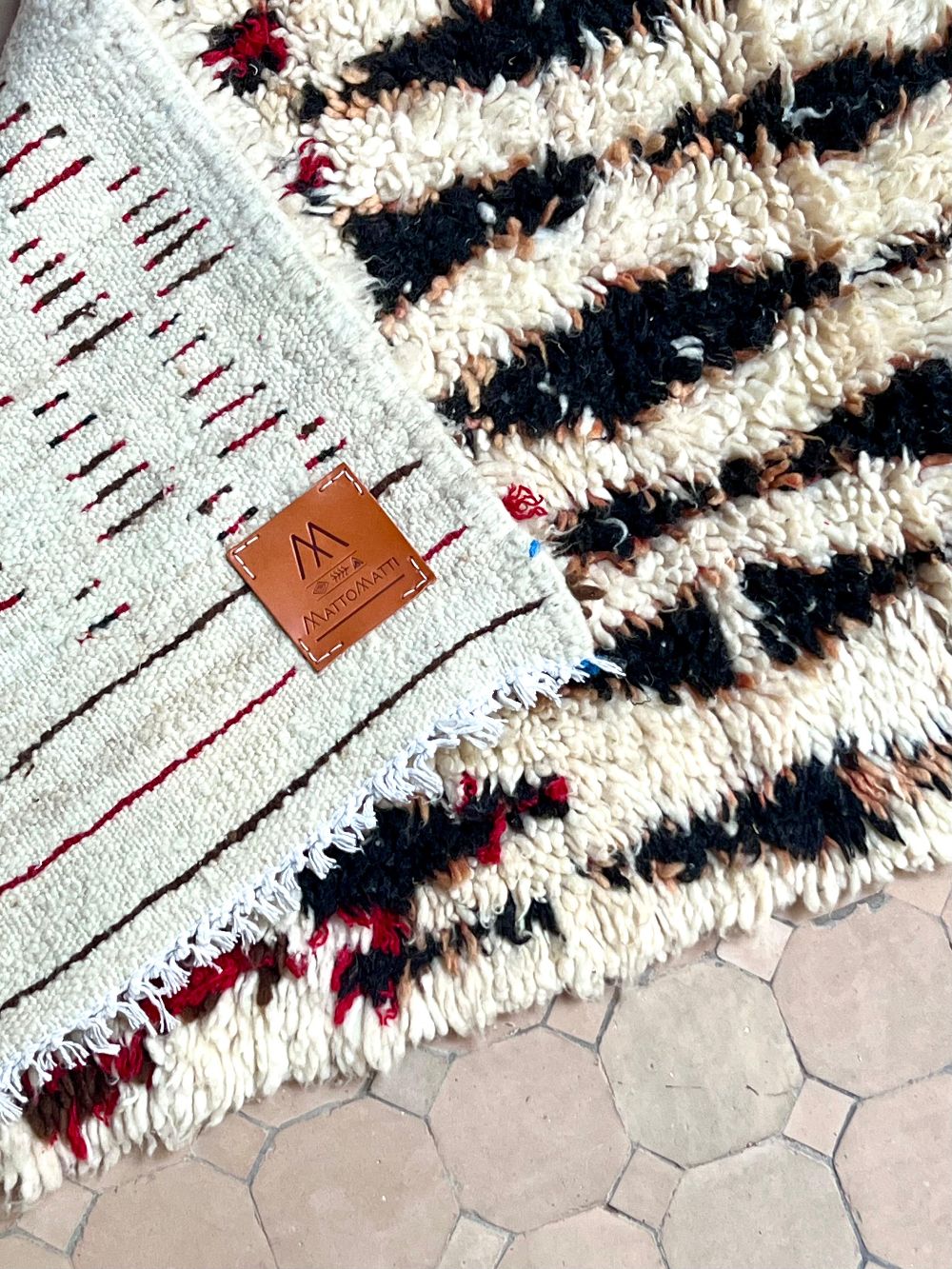 Marokkolainen vintage Azilal-matto 165x65cm