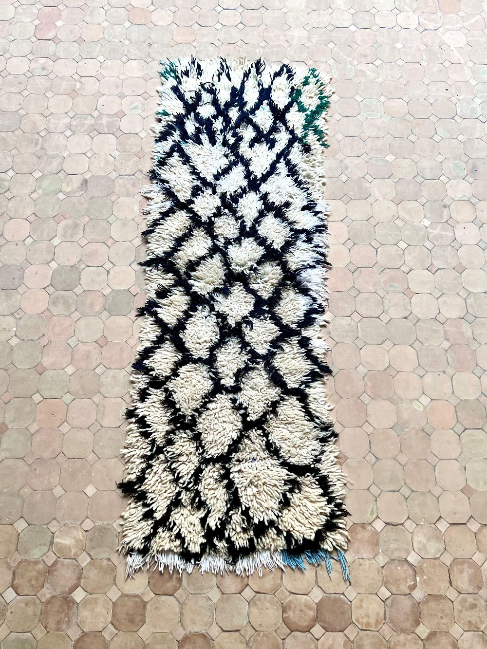 Marokkolainen vintage Azilal-matto 195x65cm