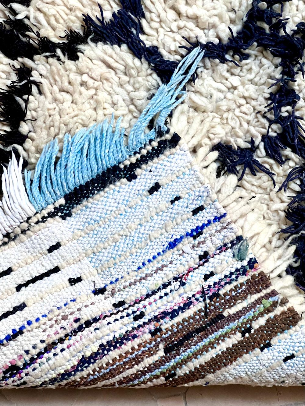 Marokkolainen vintage Azilal-matto 195x65cm