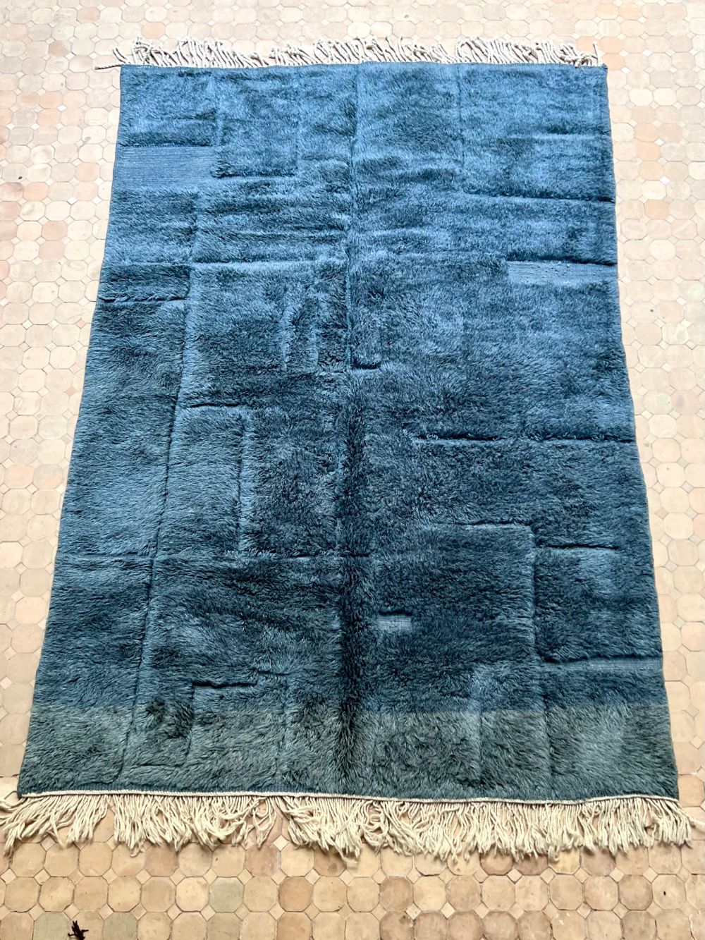 Moroccan Mrirt Rug Navy 305x195cm