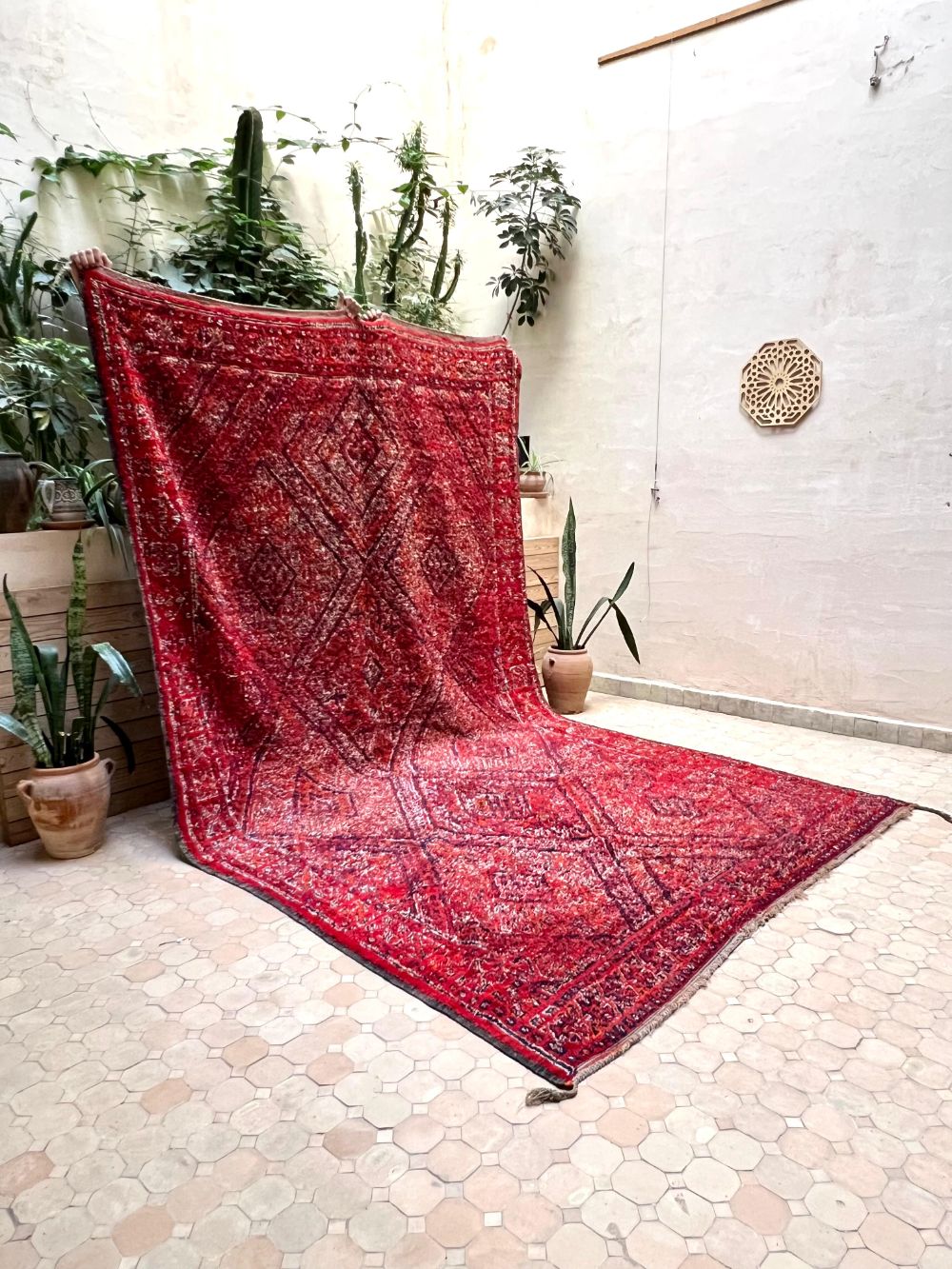 Moroccan Vintage Zayane Rug 370x215cm