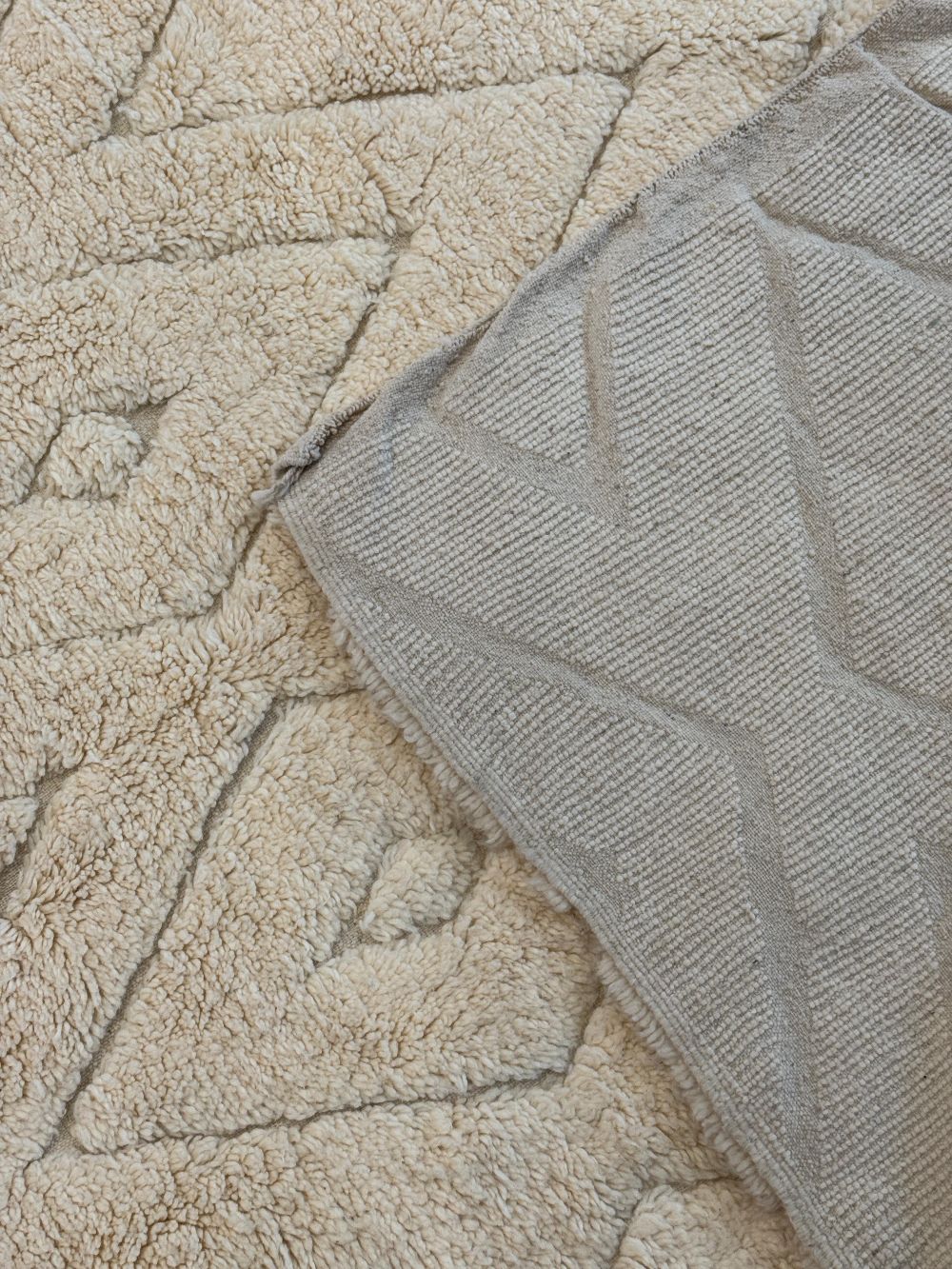 Moroccan All White Rug 320x210cm