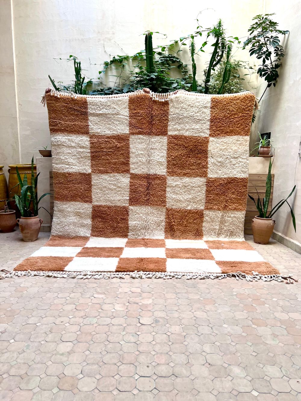 Moroccan Checkered Rug 305x260cm