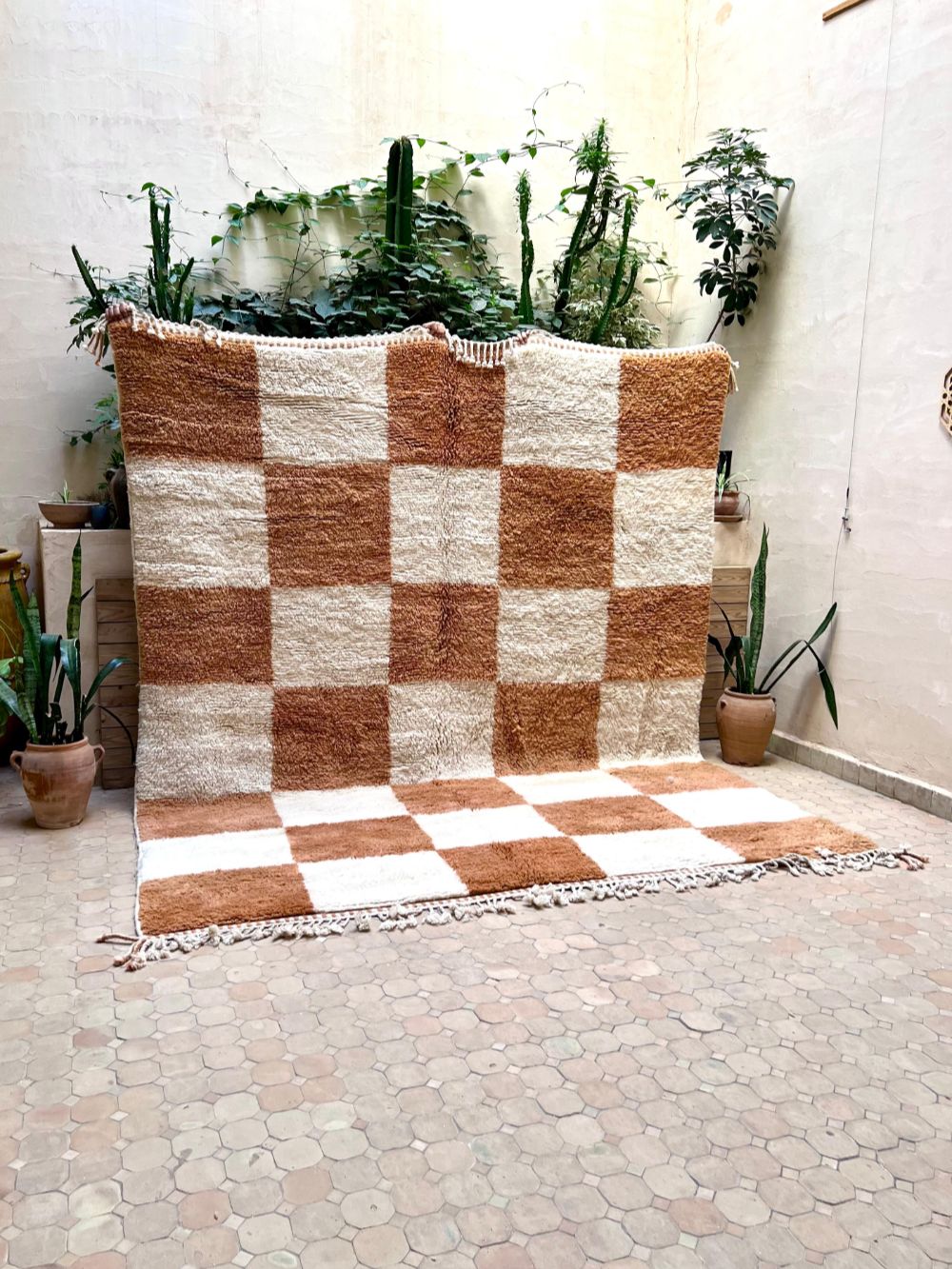 Moroccan Checkered Rug 305x260cm