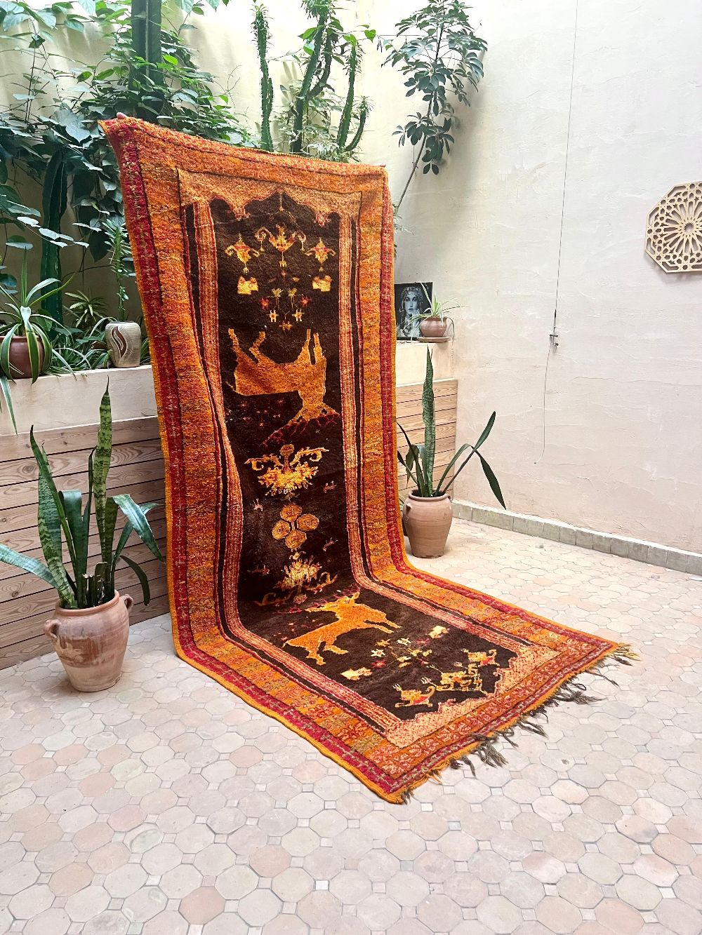 Moroccan Vintage Taznakht Rug 320x135cm