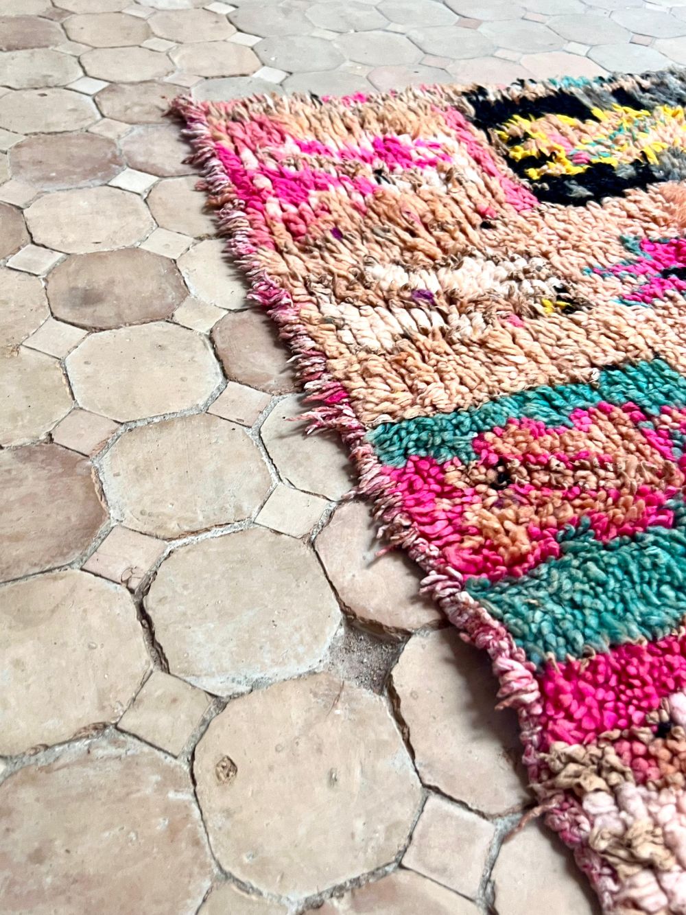 Moroccan Vintage Boujaad runner Rug 265x105cm