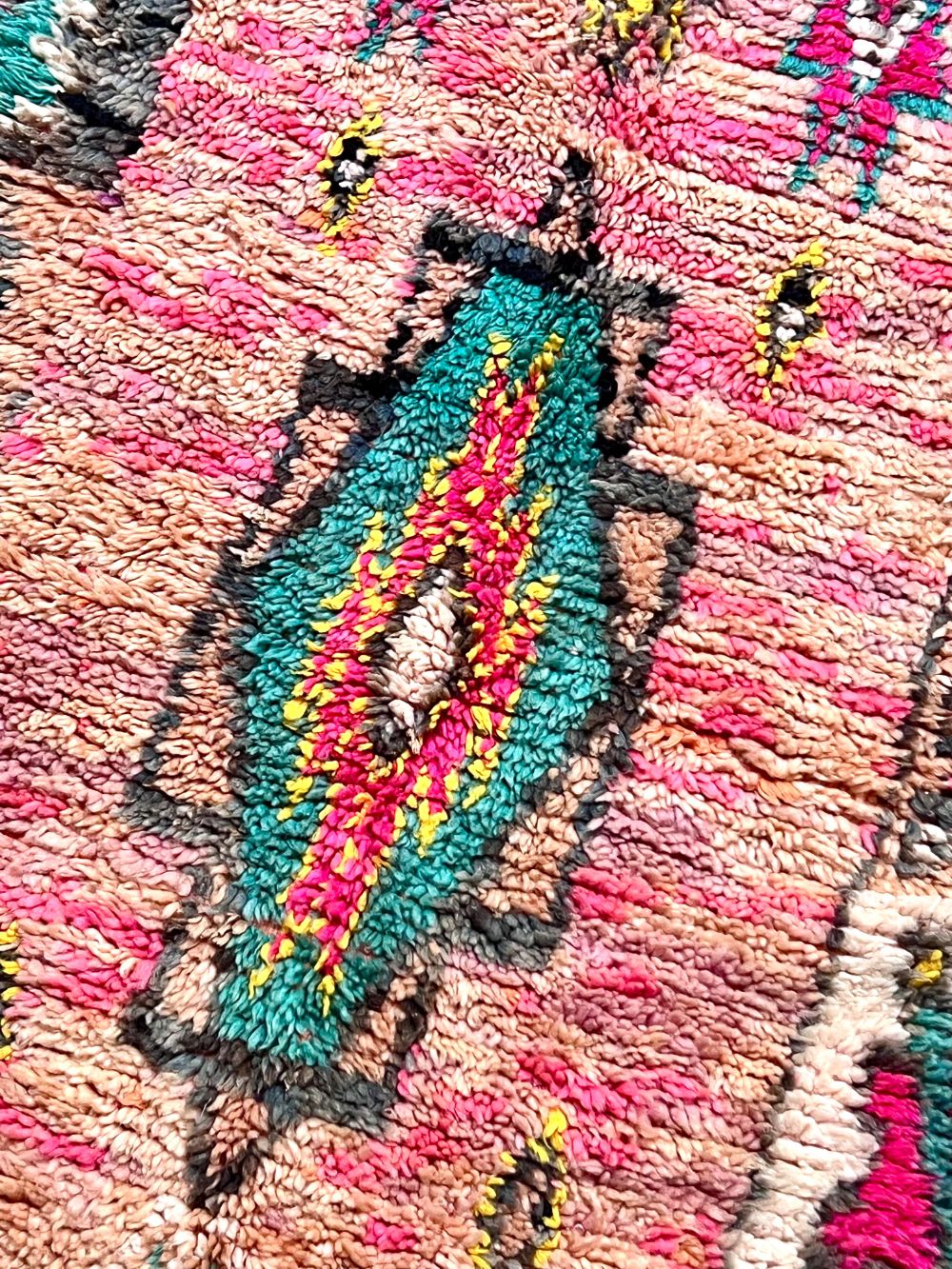 Moroccan Vintage Boujaad runner Rug 265x105cm