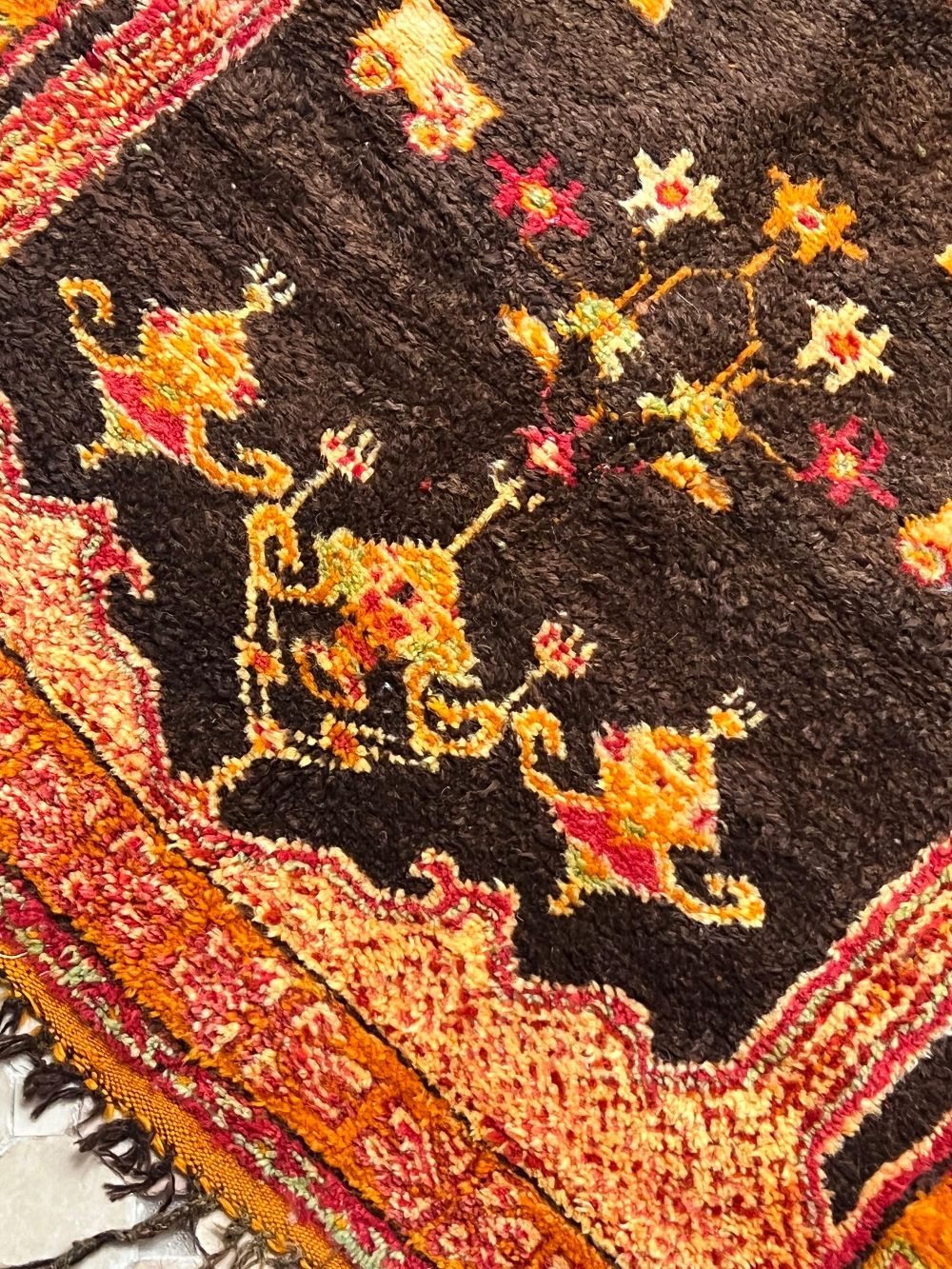 Moroccan Vintage Taznakht Rug 320x135cm
