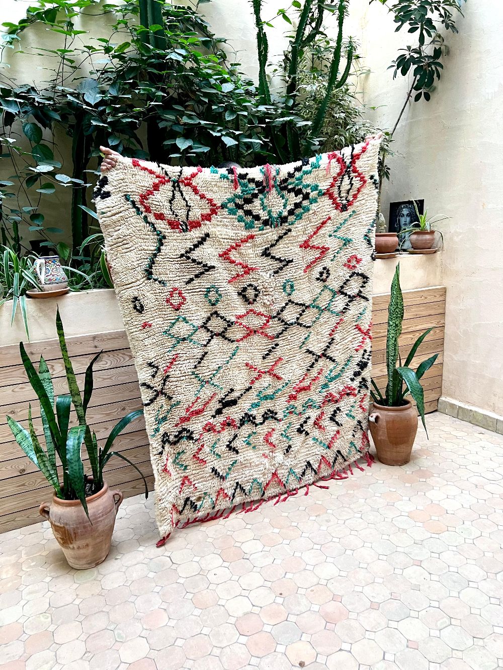 Moroccan Vintage Azilal Rug 165x140cm